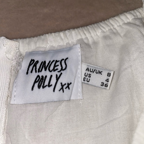 White Long Sleeve Mini Dress - Picture 7 of 10